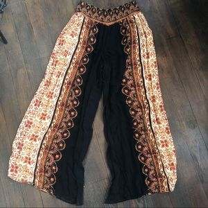 Free People Small Pants Hippie Boho Loose Flowy